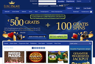 Vorschaubild Euro Palace Casino Bonus