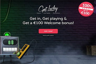 Homepage vom Get Lucky Casino