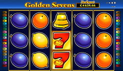 Auf dem Bild ist das Logo des Slots Golden Sevens zu erkennen.