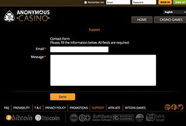 Vorschaubild Support Anonymous Casino