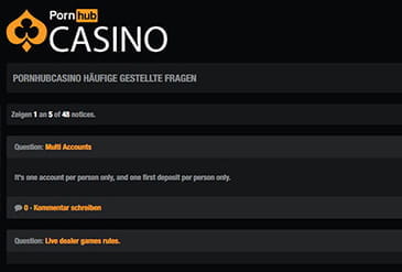 Vorschaubild Support Pornhub Casino