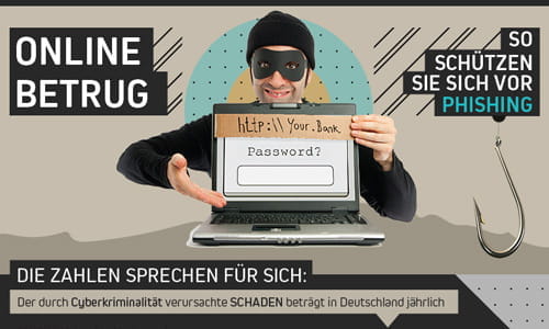 Infografik mit zentralen Tipps zum Phishing-Schutz