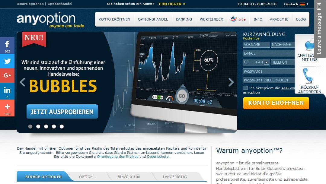 Wie Funktioniert Anyoption Wie Funktioniert Anyoption