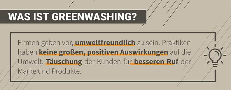 Beim Greenwashing Betrug geben Firmen vor, umweltfreundlich zu sein, obwohl sie es nicht sind.