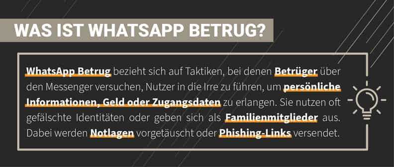 Infografik WhatsApp Betrug