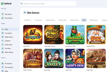 Die Spiele im Bets.io Casino.