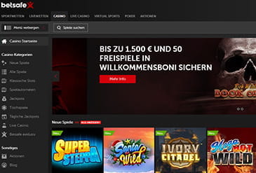  Übersicht über die Jackpot-Spielautomaten des Betsafe Casino