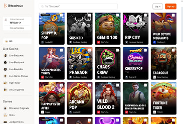 Die Spielauswahl im Bitcasino.