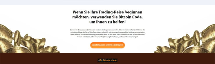 Ein Ausschnitt der Bitcoin Code Webseite.