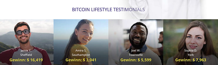 Bitcoin Lifestyle Bewertungen von Kunden.