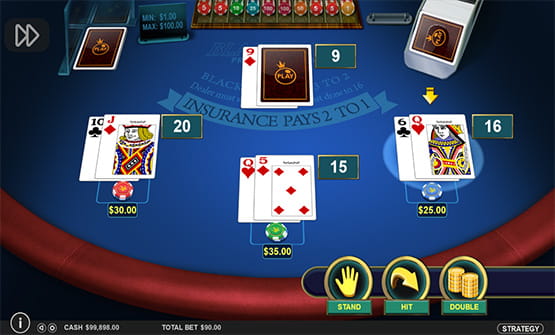 Blackjack Multihand Tisch von Pragmatic Play