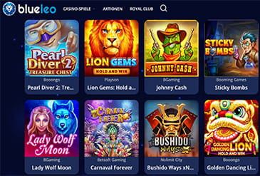Die beliebtesten Spiele bei Blue Leo.