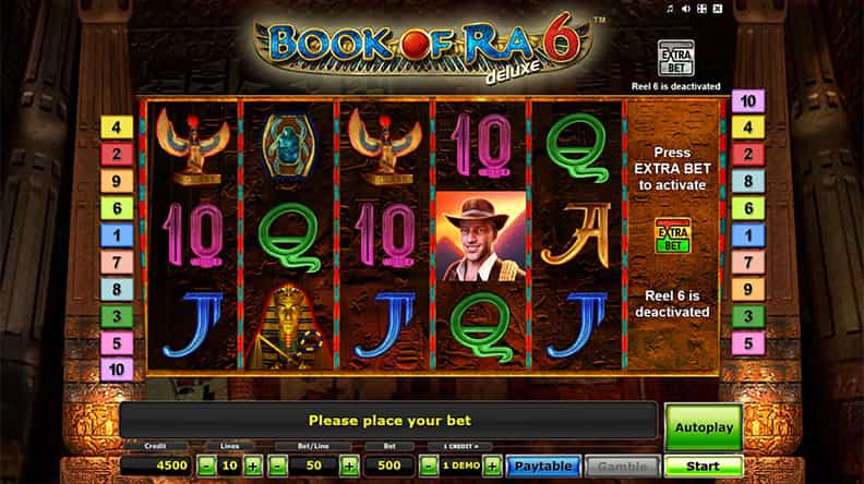 Book of Ra Deluxe 6 Slot Demo.