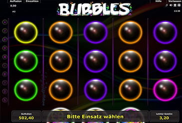 Bubbles um echtes Geld spielen