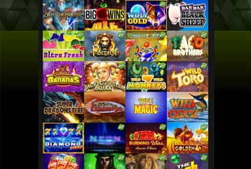 Eine kleine Auswahl an Top Spielautomaten im Casdep Casino.