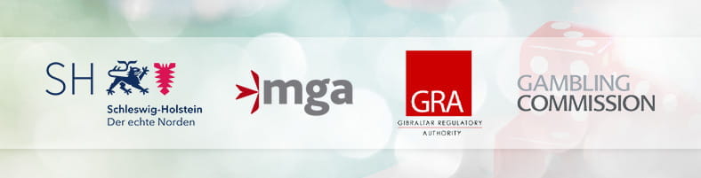 An diesen Logos erkennt man regulierte Anbieter.