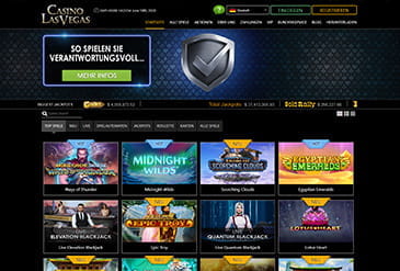 Die Homepage von Casino Las Vegas