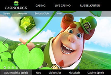 Startseite von Casino Luck