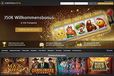 Startseite von CasinoExtra