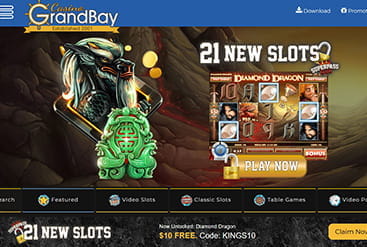 Startseite von Casino GrandBay