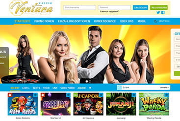 Startseite von casinoventura