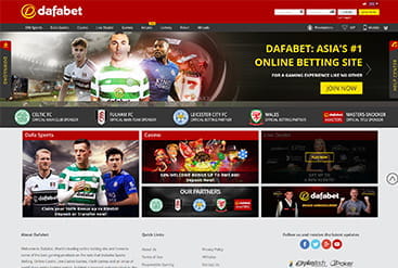 Die Website von Dafabet