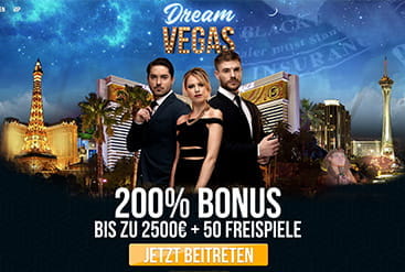 Startseite von Dream Vegas