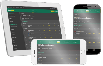Europa League Wetten auf verschiedenen mobilen Geräten.