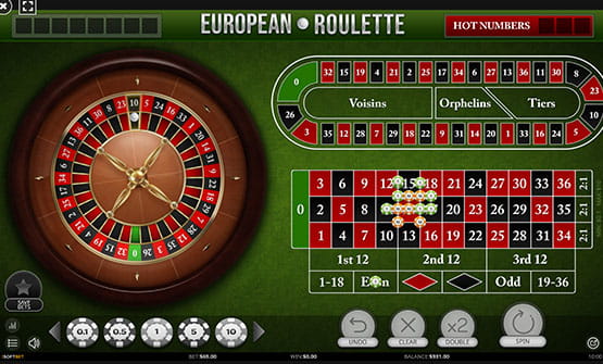 European Roulette Tisch von iSoftBet.