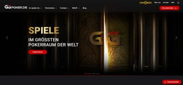 Die GGPoker Webseite mit aktuellem Bonusangebot auf der Startseite