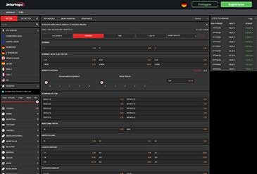 Die Intertops Sportwetten Startseite.