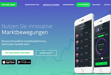 Homepage von Invest.com
