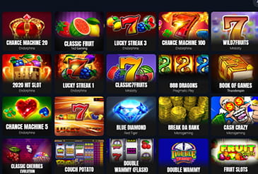 Die Jackbit Spieleauswahl