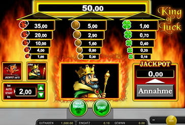 King of Luck um echtes Geld spielen