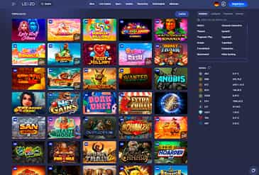 Die Spielauswahl im LEGZO.