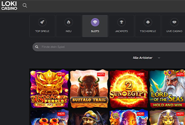 Die beliebtesten Spielautomaten beim LOKI Casino.