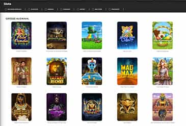 Mr Green Spielauswahl.