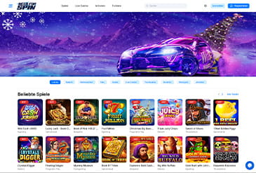 Startseite bei Need for Spin.