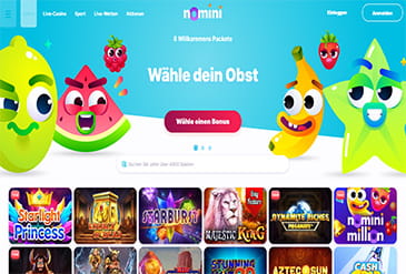 Die Homepage von Nomini.