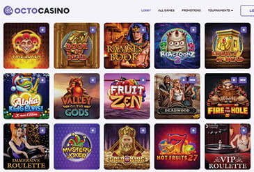 Überblick über die besten Spiele im Octocasino.