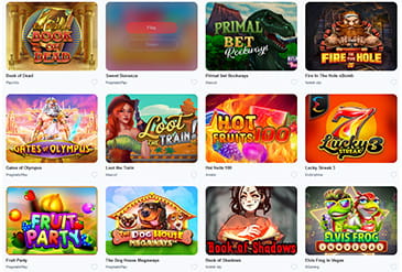 Die Oxicasino Spielautomaten.