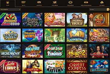 Spielauswahl vom Play Fortuna Casino