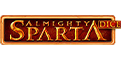 Almighty Sparta Dice Slot Logo.