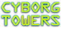 Cyborg Towers Slot Logo.