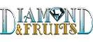Diamond & Fruits Slot Logo.