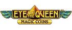 Eye of the Queen Magic Coins Slot Logo.