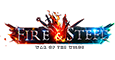 Fire and Steel Slot Logo.