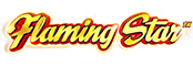 Flaming Star Slot Logo.