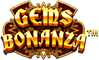 Gems Bonanza Slot Logo.