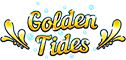 Golden Tides Slot Logo.